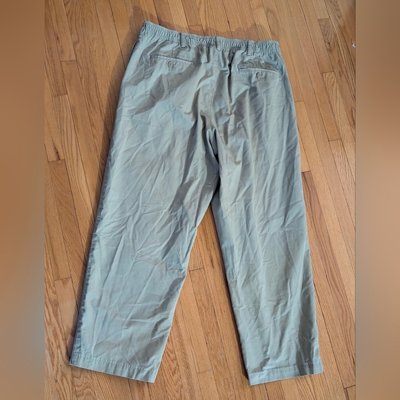 Lands' End Men's Sage Green Elastic-Waist Chinos - Picture 5 of 5